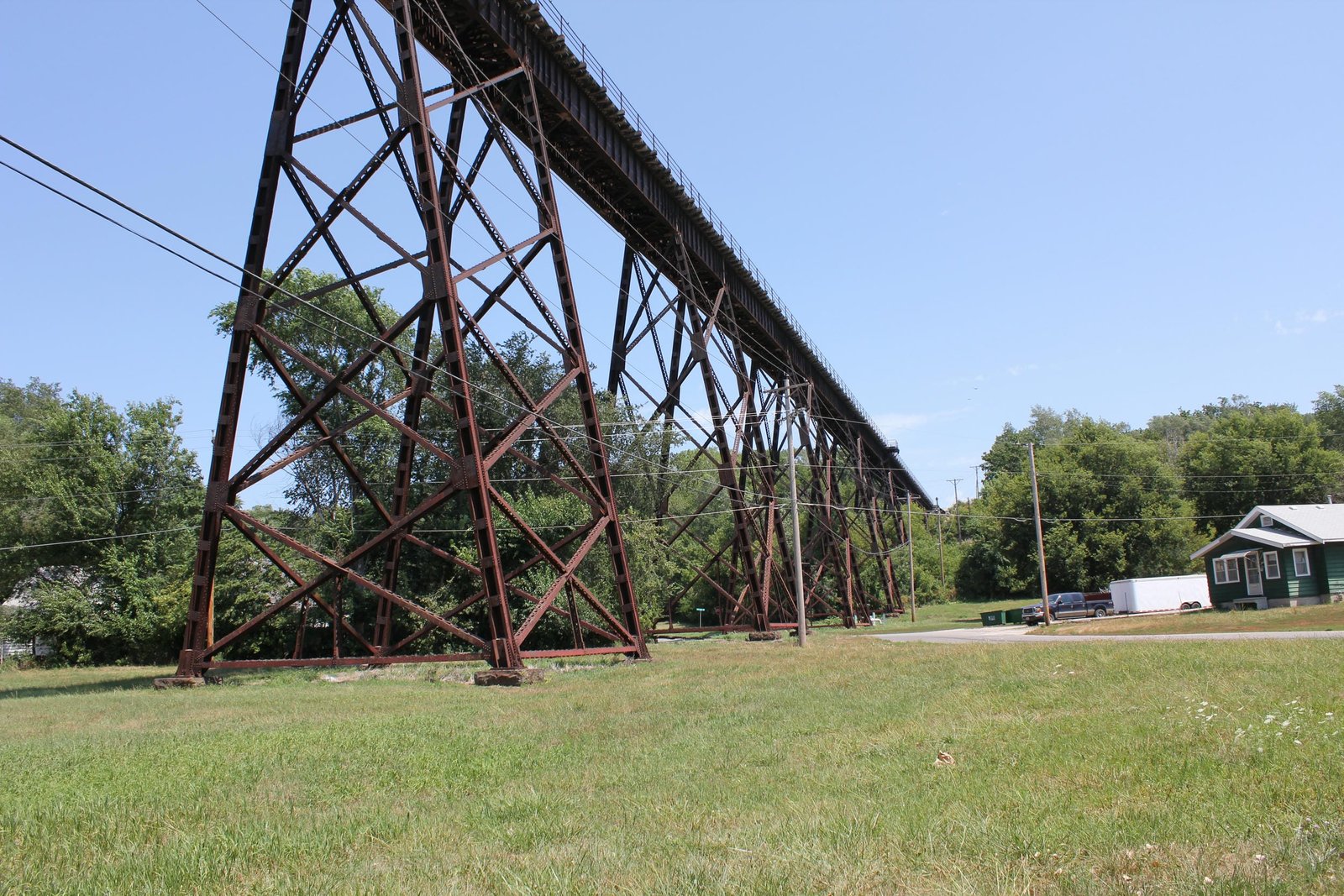Looking east from span #17 at east approach